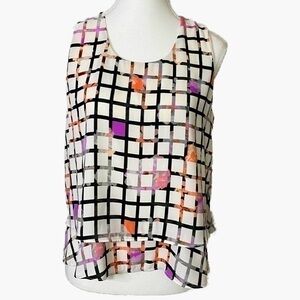 Metaphor tank top white Black Purple Orange,